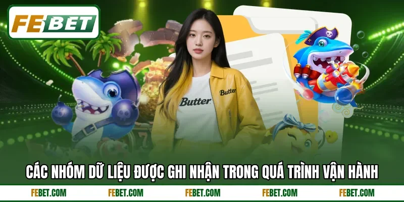 Các nhóm dữ liệu được ghi nhận trong quá trình vận hành Các nhóm dữ liệu được ghi nhận trong quá trình vận hành