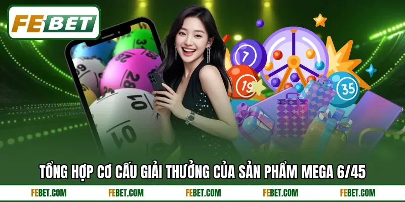 Tổng hợp cơ cấu giải thưởng của sản phẩm Mega 6/45