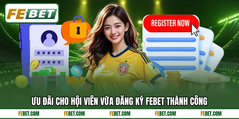 Ưu đãi cho hội viên vừa đăng ký FEBET thành công